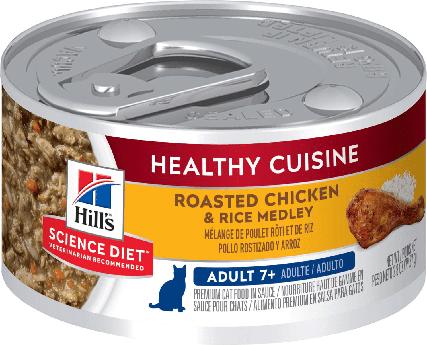 Hill's Science Diet Adult 7+ Healthy Cuisine Roasted Chicken & Rice Medley